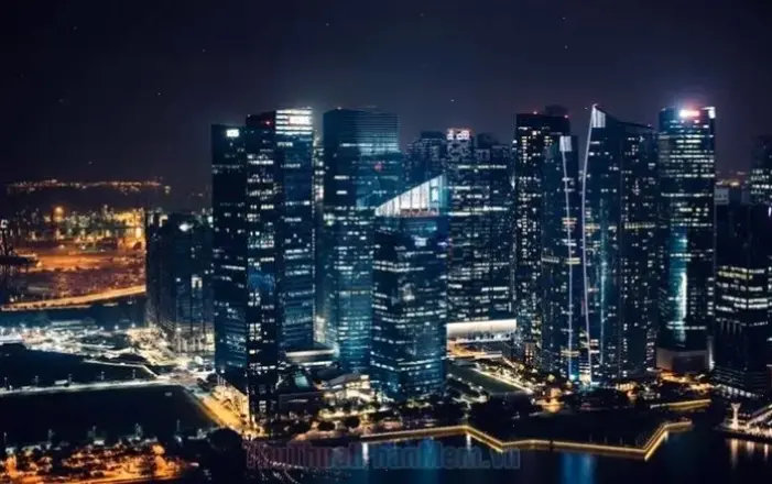 Hình nền Tokyo đêm sôi động với đèn neon nhộn nhịp, đưa bạn lạc vào lòng thủ đô hiện đại và đầy năng lượng.