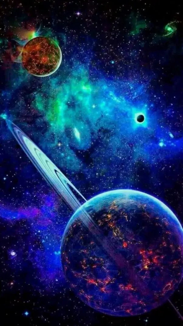 Hình nền vũ trụ 3d sống động, như bạn đang bay giữa các vì sao và khám phá chiều sâu không gian!