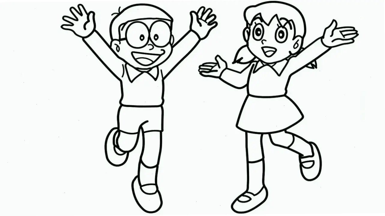 Khám Phá Hình Vẽ Độc Lạ Của Nobita Và Xuka Ngay!