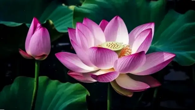 Hoa sen tâm linh qua cận cảnh, gợi lên sự giác ngộ và bình an sâu lắng trong tâm hồn.