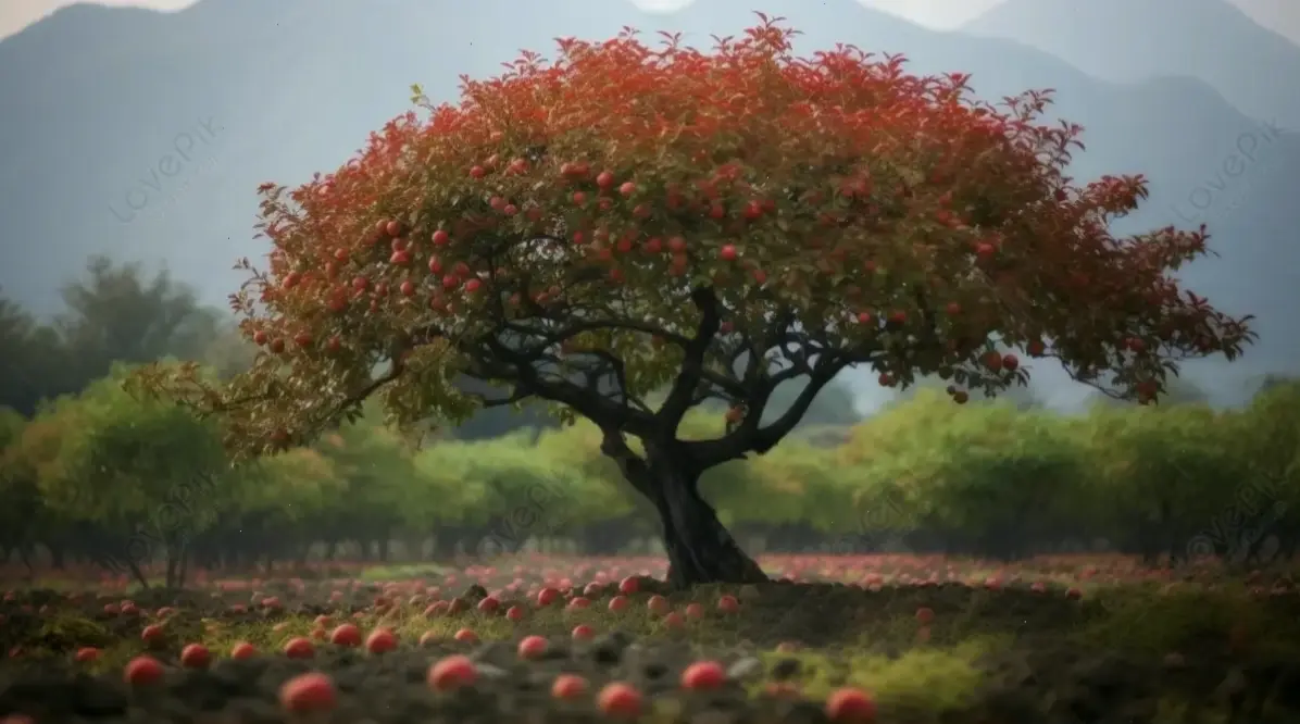 Hoa thạch lựu cam rực tỏa sáng, tạo nên điểm nhấn tươi mới, lý tưởng để trang trí và nâng tầm vẻ đẹp nội thất.