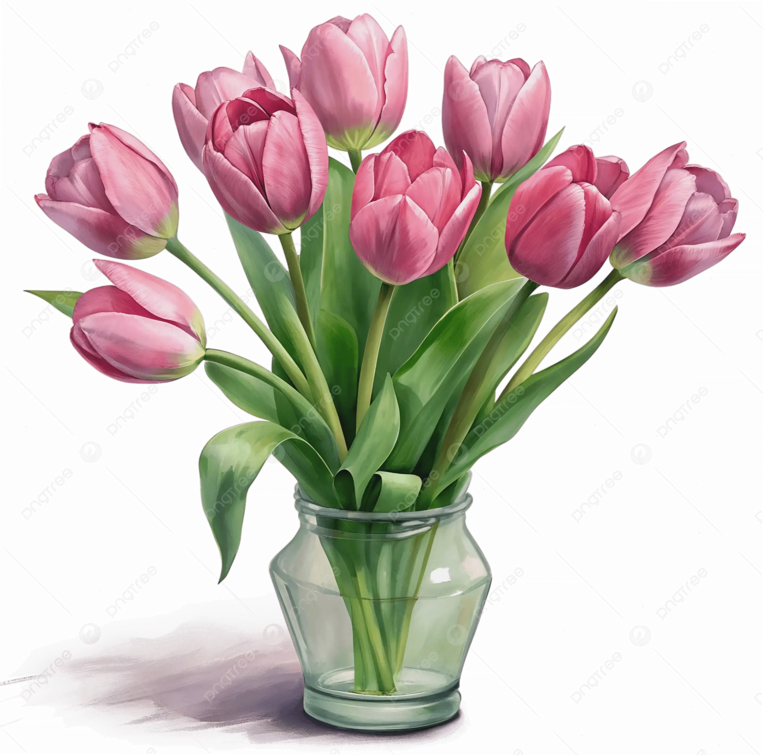Hoa tulip cắm bình, cách đơn giản để trang trí nhà cửa thêm phần sống động.