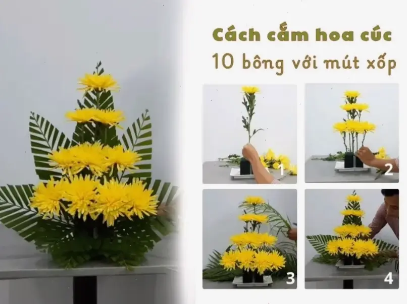 Học cách cắm hoa cúc đẹp đơn giản, biến bình hoa thành tác phẩm nghệ thuật cuốn hút mọi ánh nhìn.