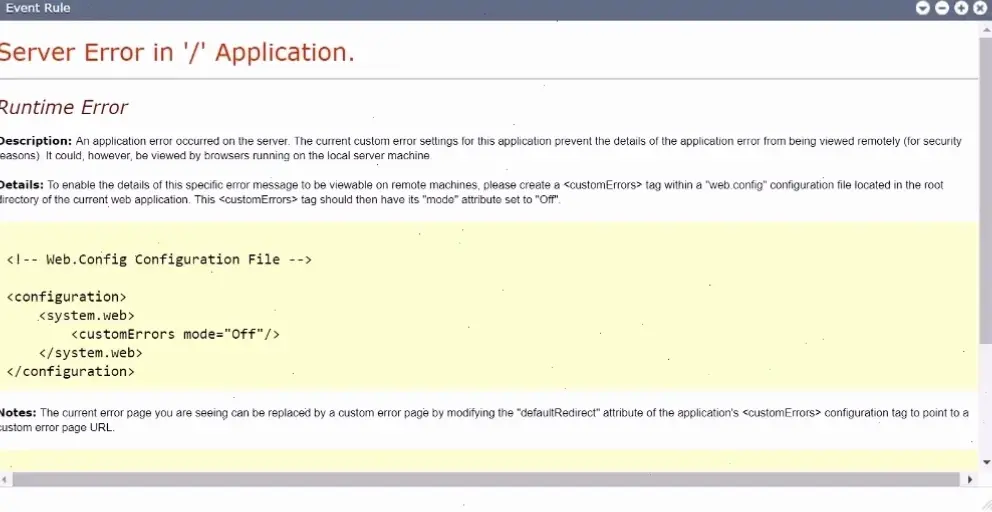 Hướng Dẫn Chi Tiết Cách Sửa Lỗi Application Error