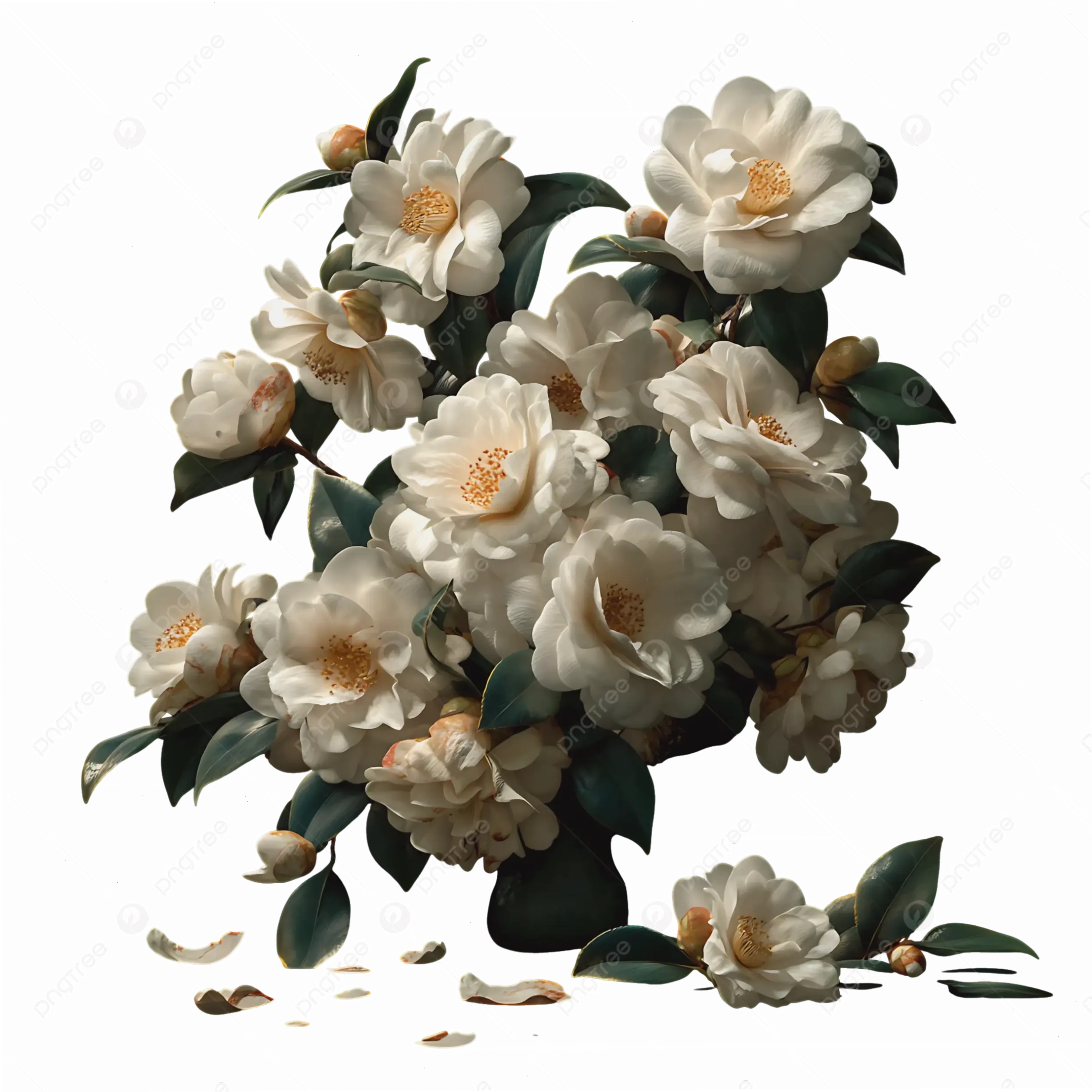 Khám phá vẻ đẹp tinh khôi của hoa trà trắng, biểu tượng sự trong sạch và thanh lịch, tô điểm không gian sống.