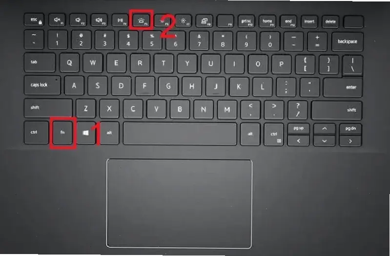 Kiểm tra tính năng đèn bàn phím