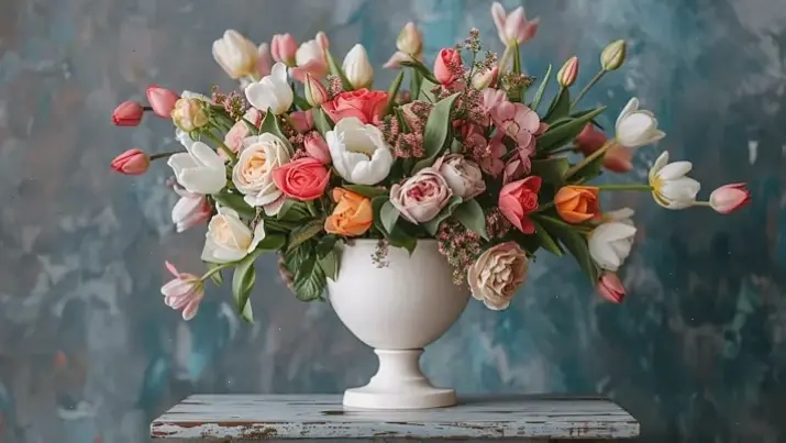 Mùa xuân rực rỡ với hoa cát tường, biểu tượng của sự tái sinh và hy vọng mới mẻ.