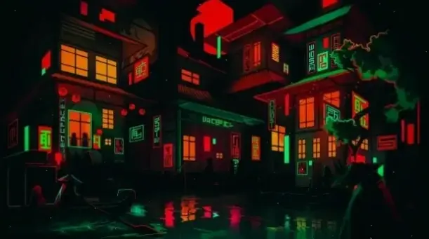 Neon thành phố đêm lung linh, khám phá vẻ đẹp đô thị về đêm với ánh sáng đầy mê hoặc.