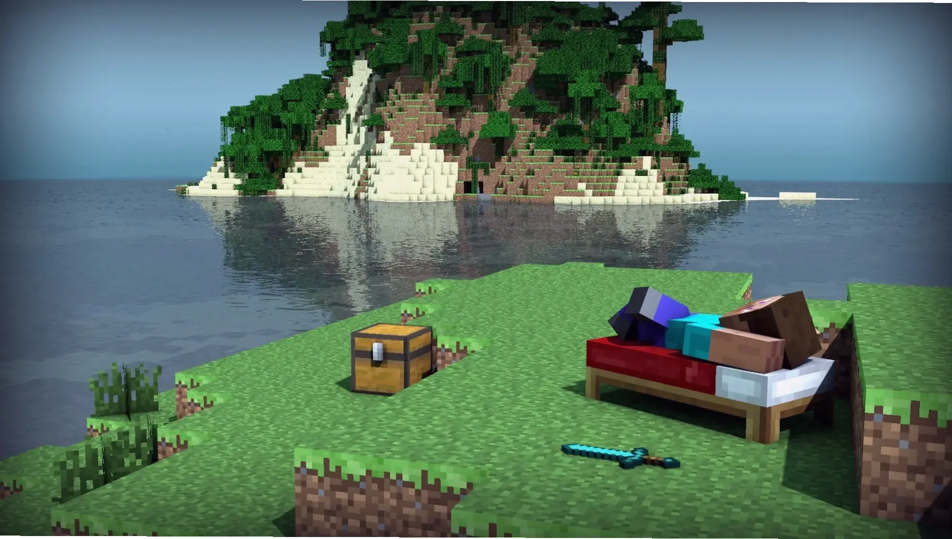 Nghệ thuật Minecraft sáng tạo, biến pixel thành tác phẩm độc đáo và ấn tượng.