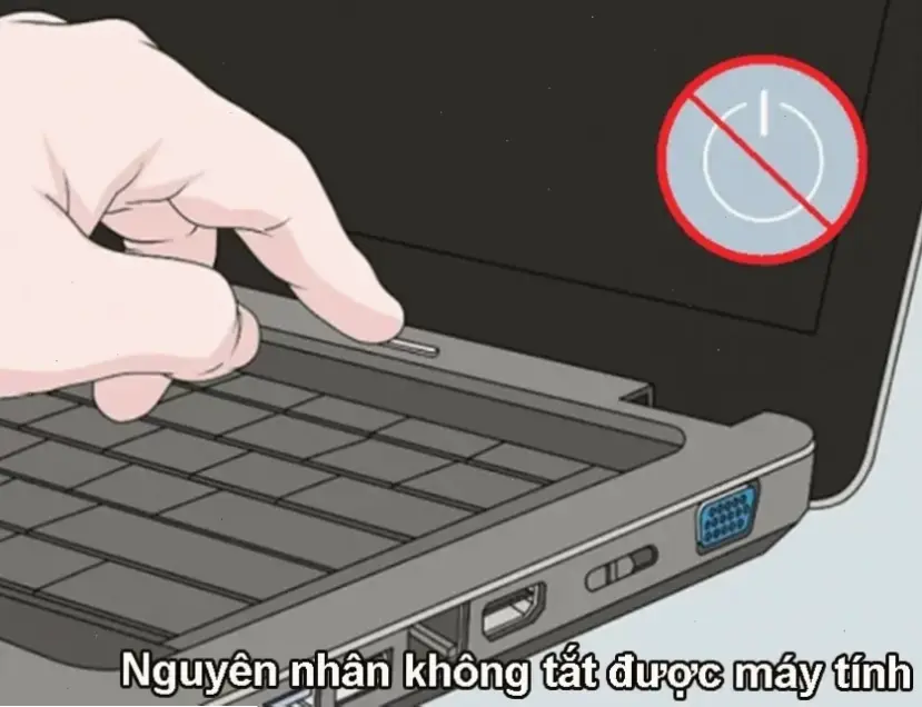 Nguyên Nhân Chính Khiến Máy Tính Không Tắt Được Nguồn