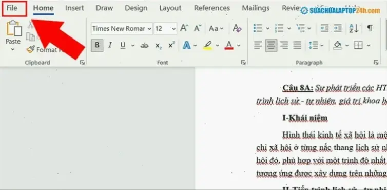 Những lỗi gạch đỏ phổ biến trong Word 2016