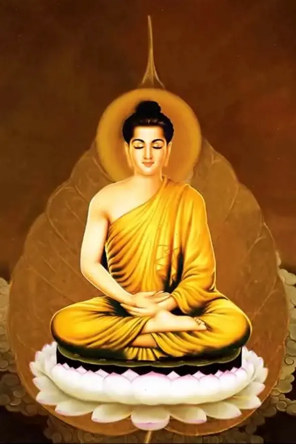 Phật Thích Ca ánh sáng rực rỡ, chiếu soi con đường giác ngộ và sự thanh tịnh, truyền cảm hứng mạnh mẽ.