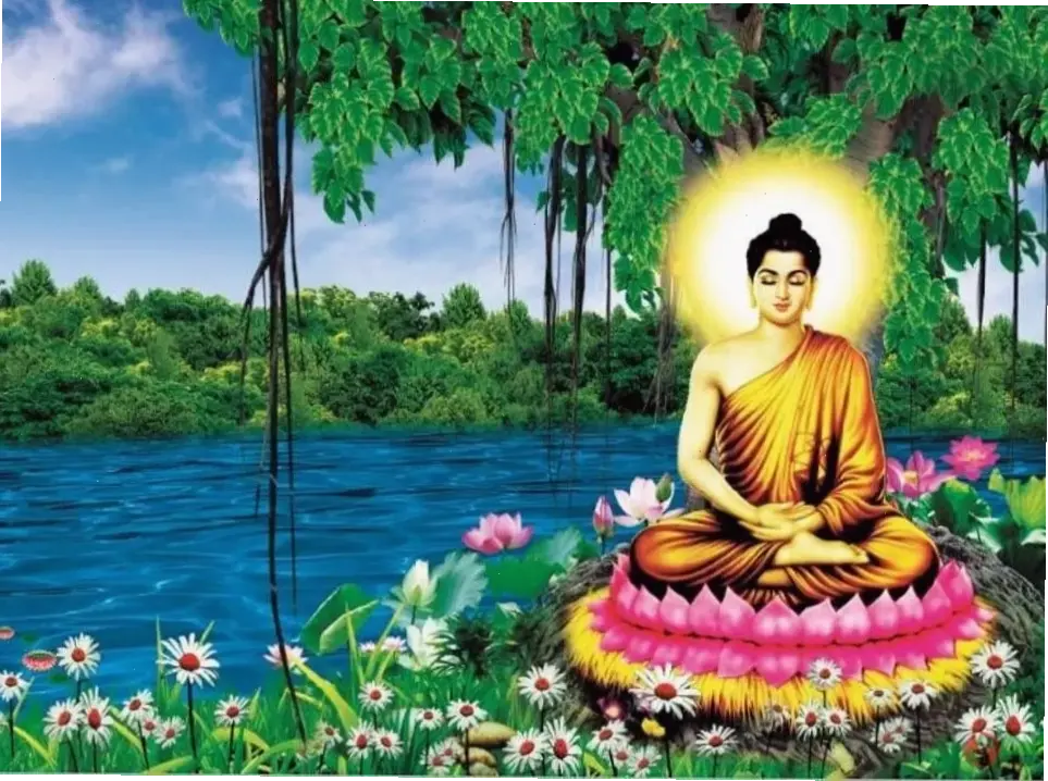 Phật Thích Ca trong tư thế thiền định, hướng dẫn bạn vào trạng thái thư giãn và giác ngộ, mang lại năng lượng tích cực.