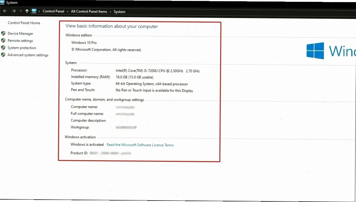 Phương pháp 3: Kiểm tra qua System Information
