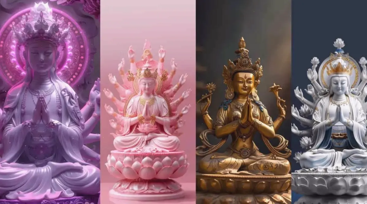 Quan Âm nghệ thuật độc đáo, kết hợp sáng tạo và linh thiêng, khơi dậy cảm hứng sâu sắc.