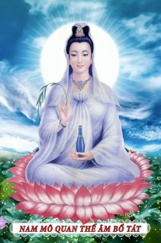 Quan Âm tỏa ánh sáng huyền bí, dẫn dắt tâm hồn đến sự giác ngộ và bình yên tuyệt đối.