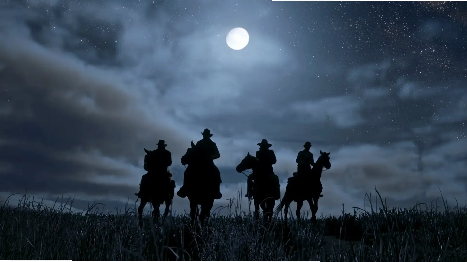 Red Dead về đêm: Không khí bí ẩn, nguy hiểm rình rập trong bóng tối miền Tây hoang dã.