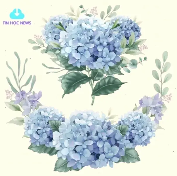 Sử dụng hoa cẩm tú cầu để trang trí, tạo nên không gian ấm cúng và đầy màu sắc hấp dẫn.