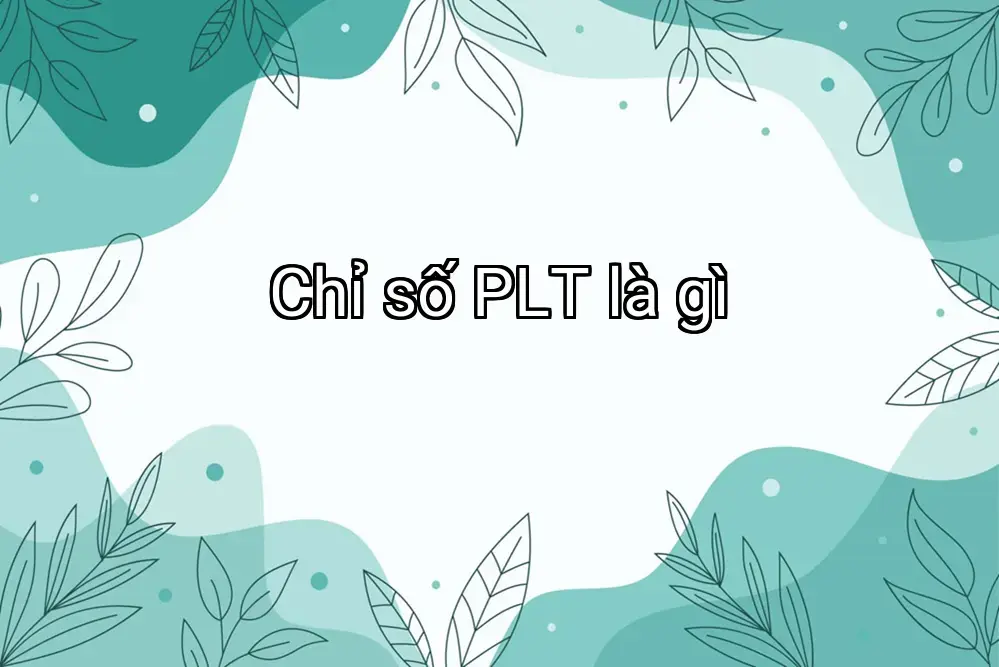 Chỉ số PLT là gì
