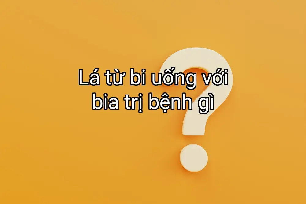 Lá từ bi uống với bia trị bệnh gì