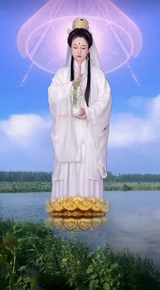 Tượng Quan Âm ánh sáng tỏa năng lượng tích cực, giúp bạn tìm thấy sự cứu rỗi và thanh thản trong cuộc sống hàng ngày.