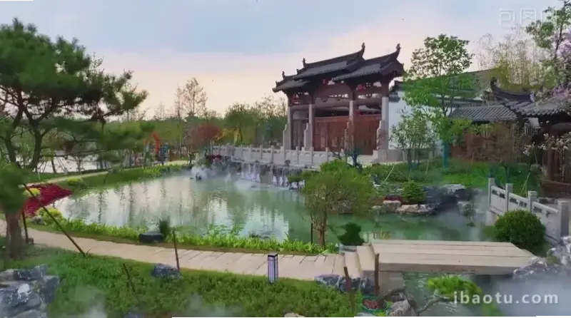 Tượng Quan Âm uy nghi giữa vườn xanh, nguồn cảm hứng tâm linh và sự thanh tịnh tuyệt đối.