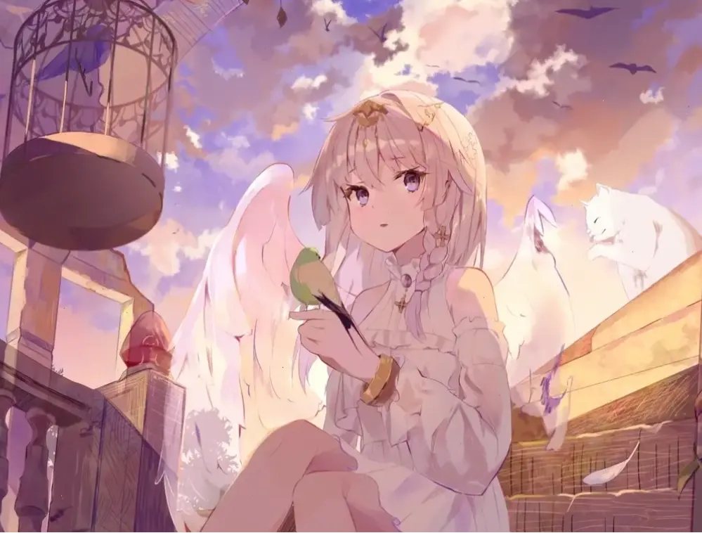 Avatar thiên thần đẹp mang đến vẻ thanh thoát, huyền bí, giúp profile bạn thêm cuốn hút và đầy cảm hứng!