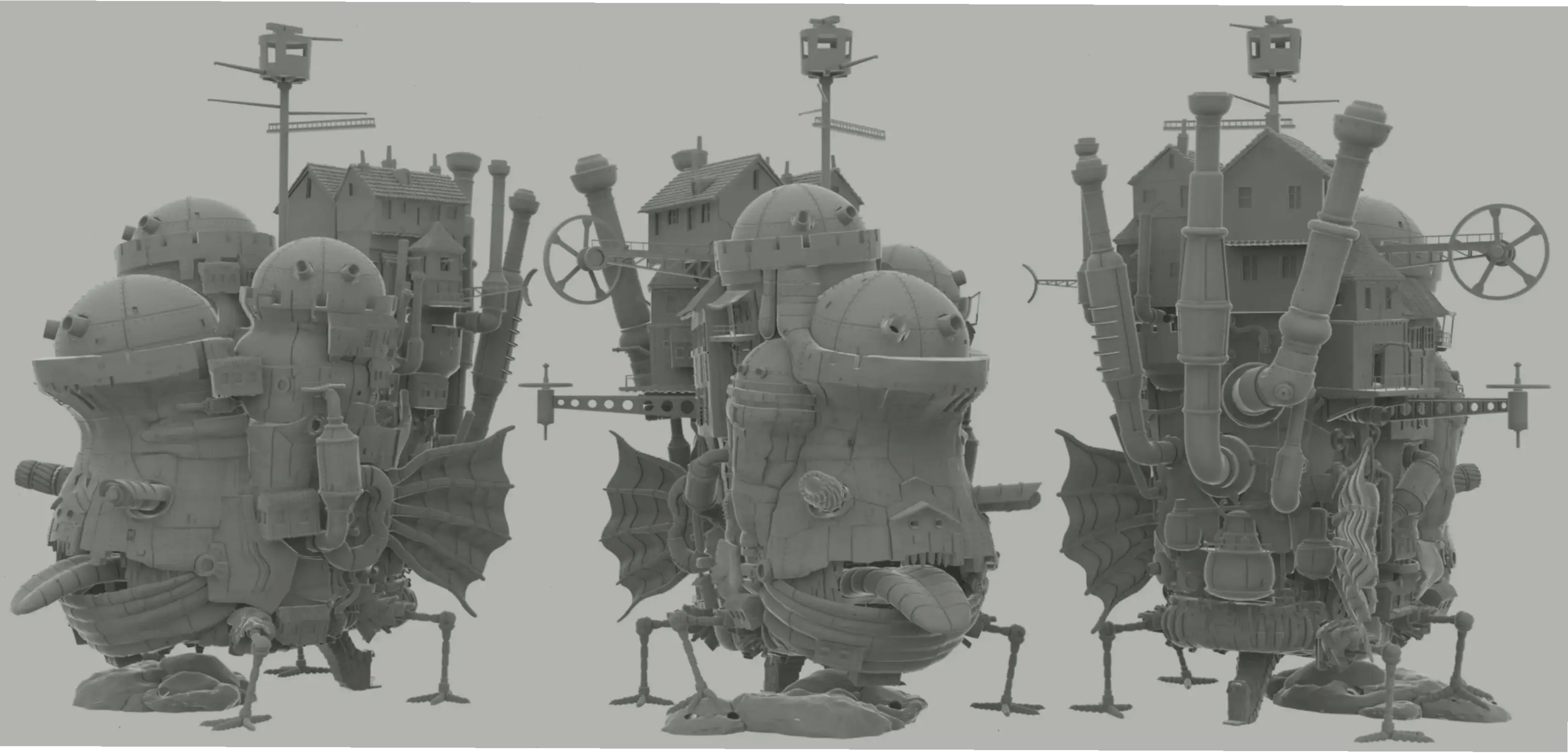 3D print Howl's Moving Castle: Tạo mô hình lâu đài di động của Howl, món đồ chơi phép thuật từ Ghibli.