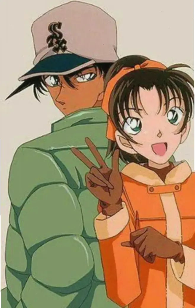 Ảnh Hattori Heiji và Kazuha, khoảnh khắc hạnh phúc của cặp đôi nổi tiếng, đầy ấm áp và tình cảm chân thật.