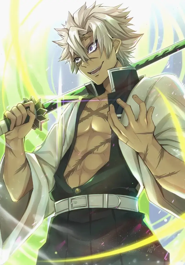 Ảnh Sanemi đang chiến đấu dữ dội, hình ảnh đầy kịch tính từ Demon Slayer, thu hút mọi ánh nhìn của fan hâm mộ!