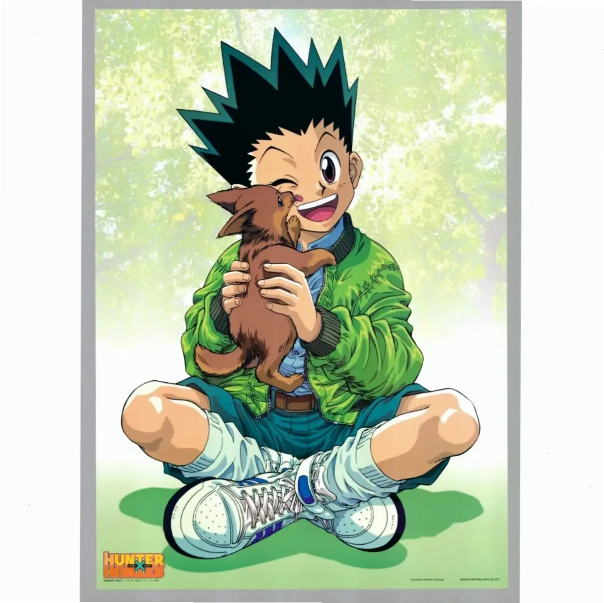 Anime Gon Freecss trong Hunter x Hunter, hấp dẫn với đồ họa đẹp và câu chuyện phiêu lưu kịch tính của cậu bé tài năng.