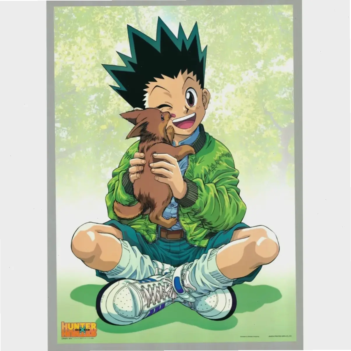 Art chính thức của Gon Freecss từ Hunter x Hunter, minh họa đẹp mắt và chi tiết về cậu bé săn bắt huyền thoại.