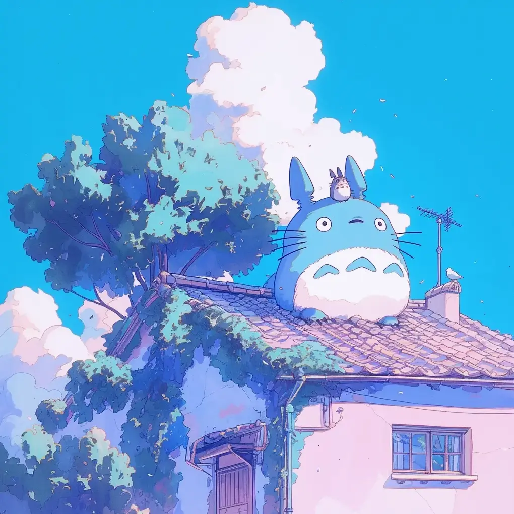 Avatar Totoro ngộ nghĩnh, từ phim hoạt hình Ghibli, giúp bạn nổi bật trên các nền tảng trực tuyến!