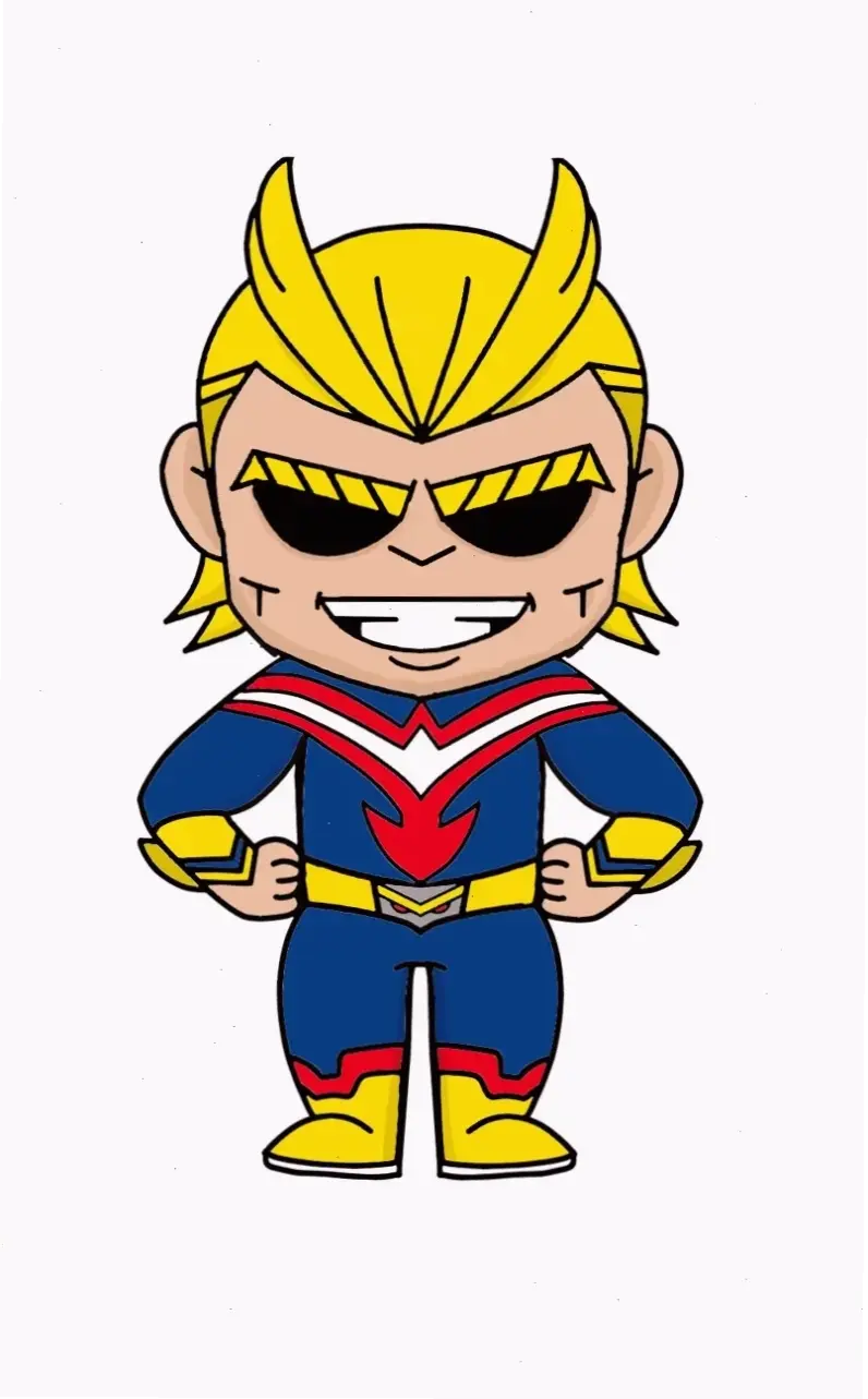 Chibi All Might: Hình ảnh đáng yêu, biến siêu anh hùng thành phiên bản chibi vui nhộn nhưng vẫn đầy năng lượng!