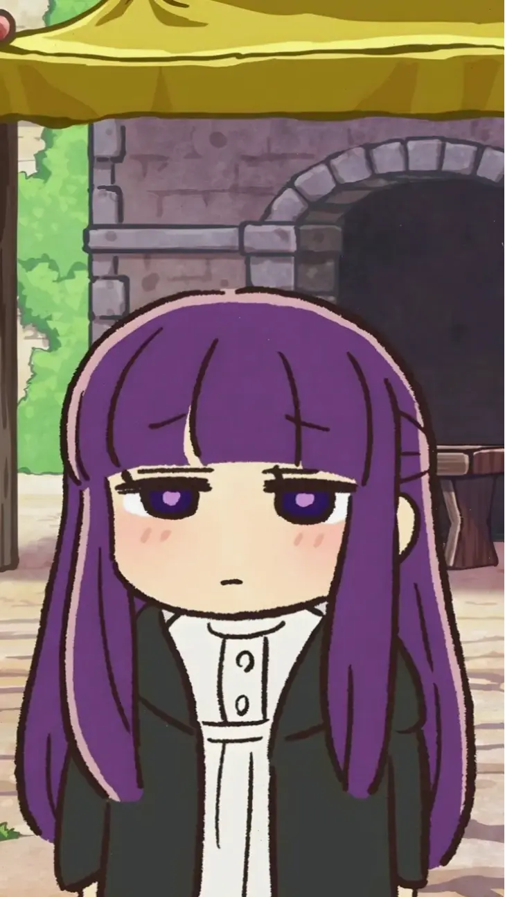 Chibi của Frieren và Fern, sự kết hợp dễ thương từ Sousou no Frieren.