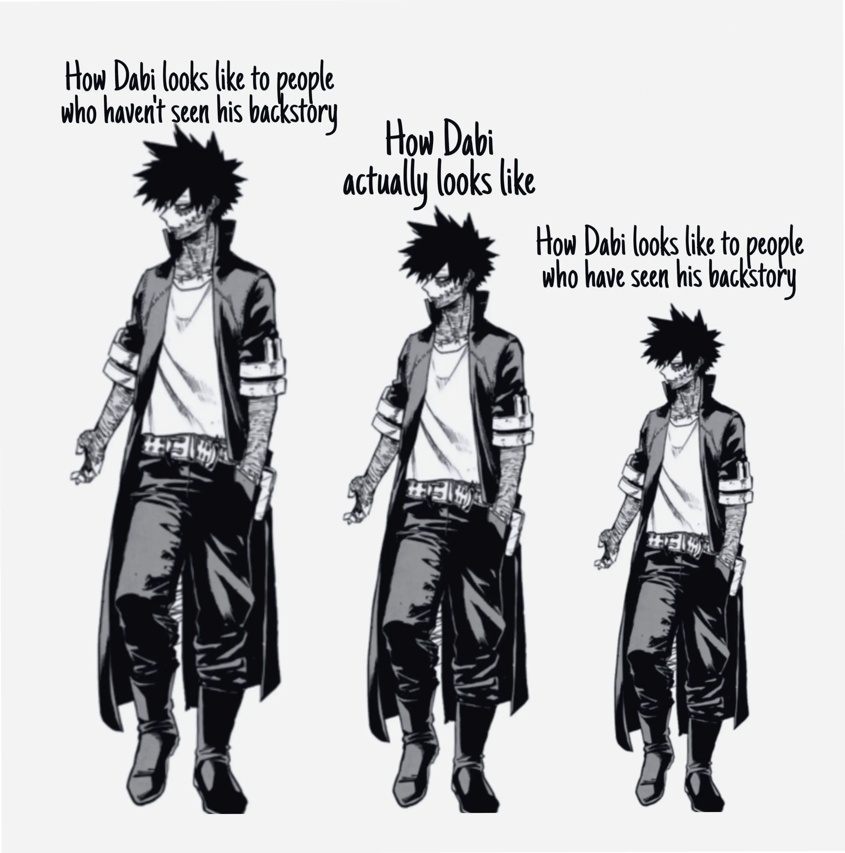 Dabi cao bao nhiêu? 187 cm, chiều cao ấn tượng giúp hắn trở thành villain đáng sợ!