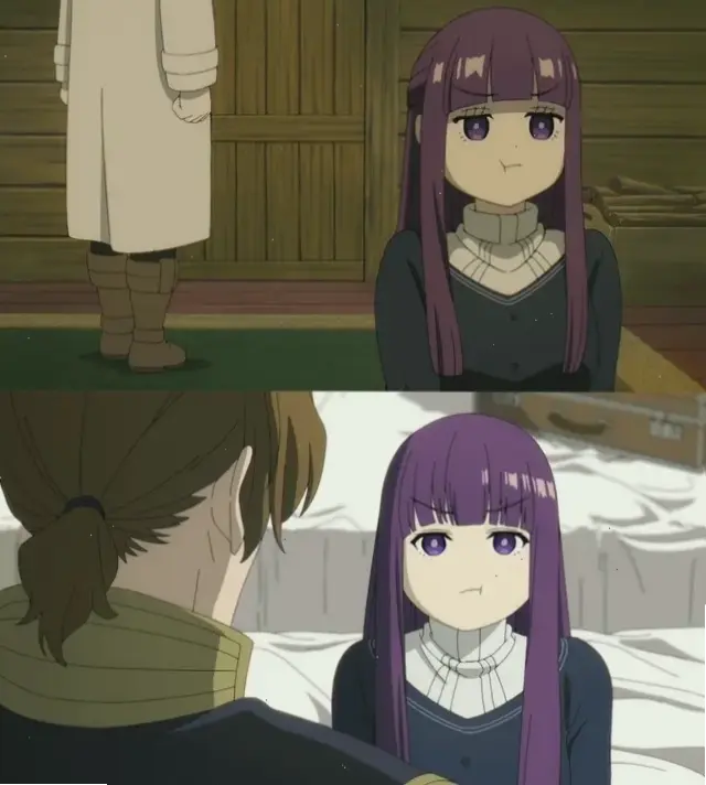 Fern dễ thương trong Sousou no Frieren, hình ảnh chibi đáng yêu khiến ai cũng phải yêu mến ngay từ cái nhìn đầu tiên.