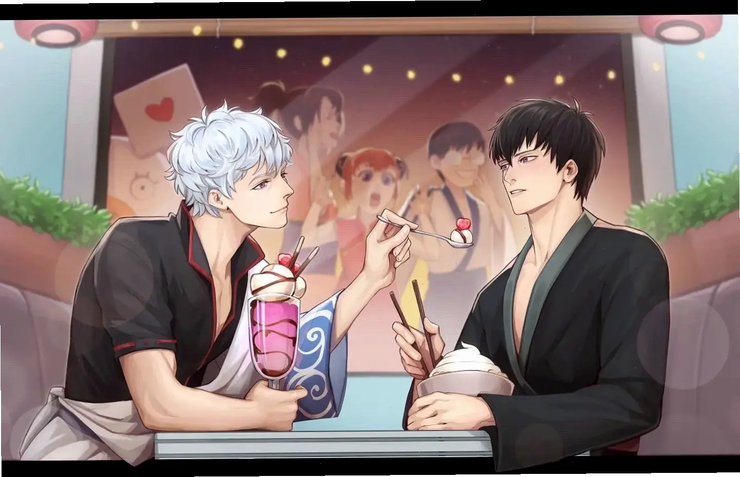 Gintama Hijikata x Gintoki khám phá mối quan hệ đối thủ đầy thú vị, làm phong phú thêm câu chuyện.