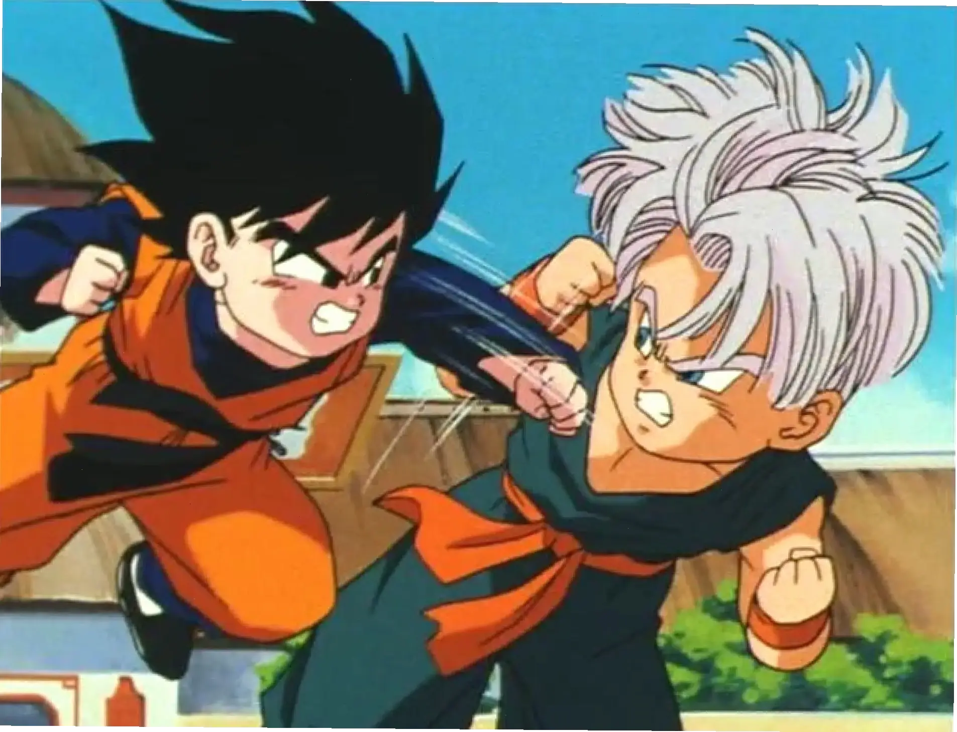 Goten vs Trunks: Trận đấu đối đầu giữa hai siêu chiến binh nhí, đầy kịch tính trong Dragon Ball. Ai sẽ thắng cuộc?