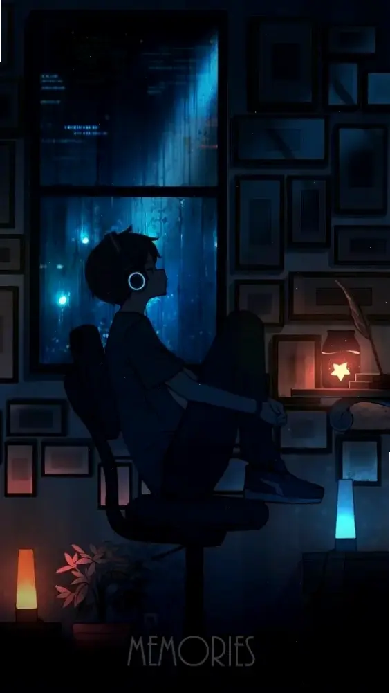 Hình ảnh anime buồn cô đơn nam khắc họa nỗi đau nội tâm, mang đến vẻ đẹp cô độc đầy ấn tượng.