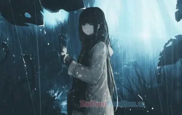 Hình ảnh buồn cô đơn anime chạm đến trái tim, với những nét vẽ đầy cảm xúc và chiều sâu.