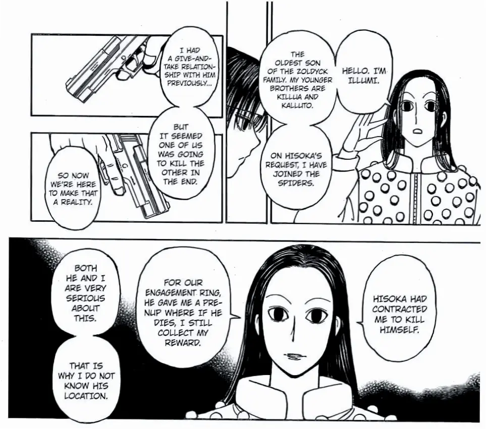 Hisoka x Illumi canon: Khám phá xem mối quan hệ này có được xác nhận trong truyện gốc Hunter x Hunter hay không.