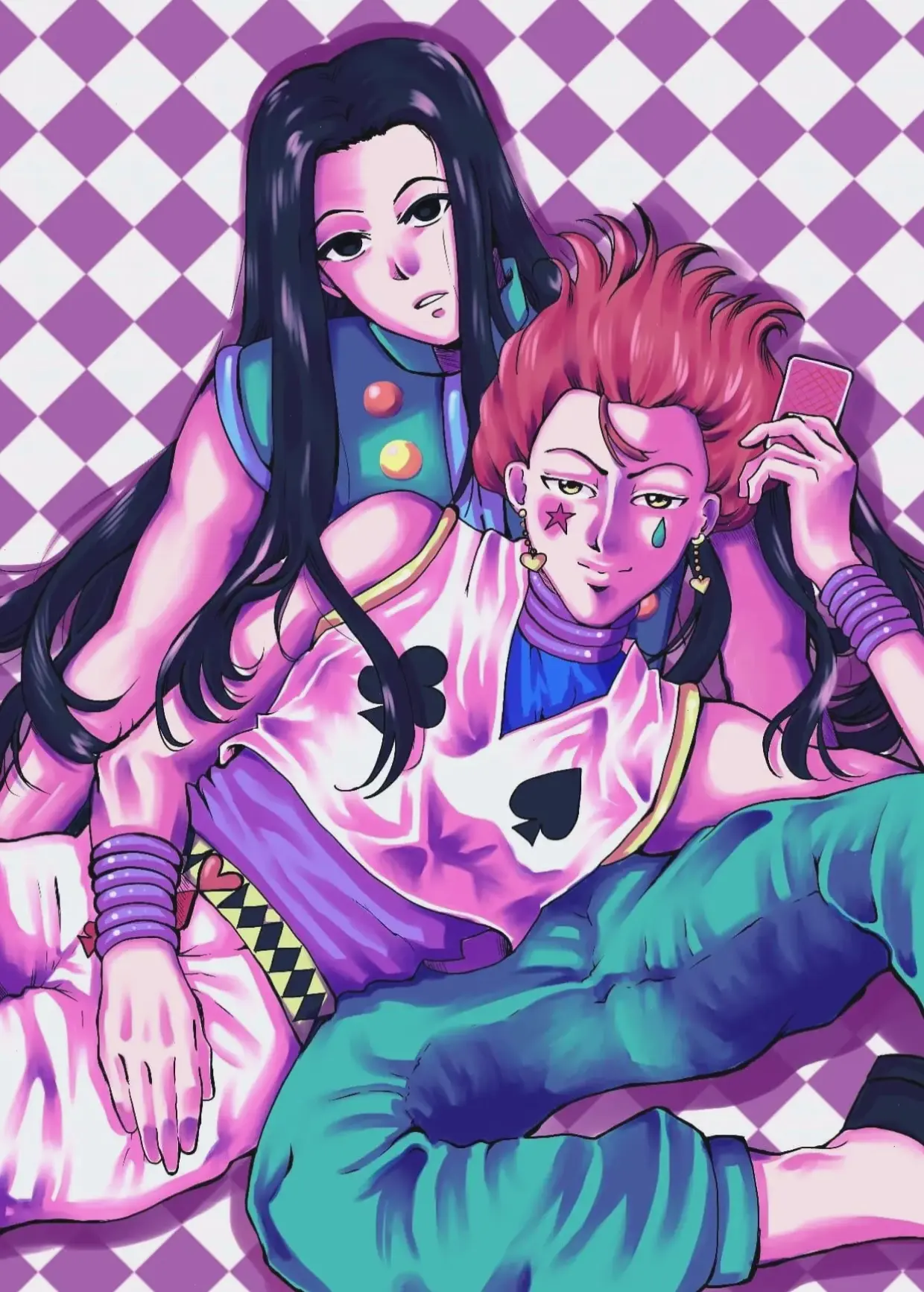 Hisoka x Illumi: Cặp đôi ác nhân với tình yêu và âm mưu, tạo nên những khoảnh khắc đỉnh cao trong Hunter x Hunter.