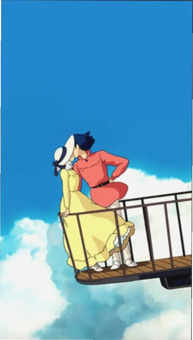 Howl x Sophie kiss: Khoảnh khắc nụ hôn lãng mạn nhất giữa Howl và Sophie trong Ghibli.