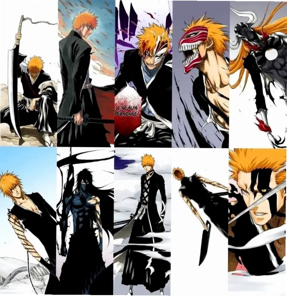 Ichigo All Forms: Khám phá sự biến đổi của Ichigo qua từng hình thái mạnh mẽ trong series Bleach!
