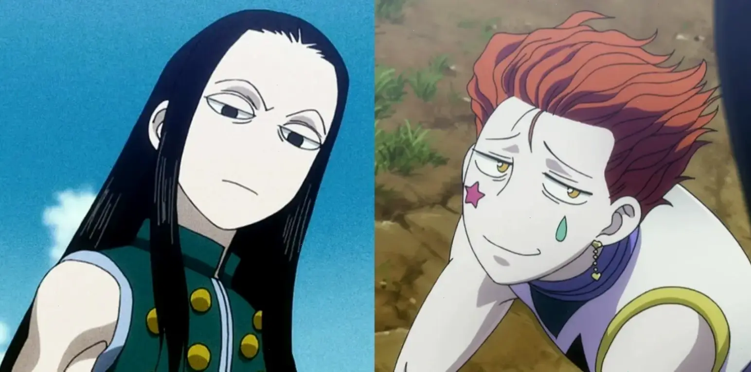Illumi and Hisoka: Hai sát thủ với sức mạnh và mưu mô, tạo nên những cuộc đối đầu đáng nhớ trong Hunter x Hunter.
