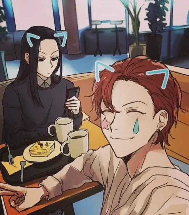 Illumi x Hisoka fanart: Nghệ thuật đẹp mắt từ cộng đồng fan, minh họa câu chuyện tình cảm hấp dẫn.