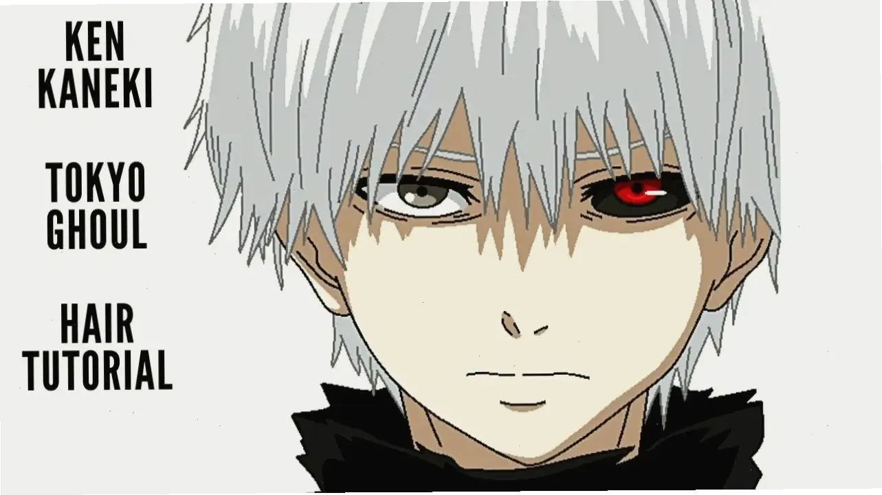 Ken Kaneki hair thay đổi theo câu chuyện, từ tóc đen đến trắng, tượng trưng cho sự biến đổi.