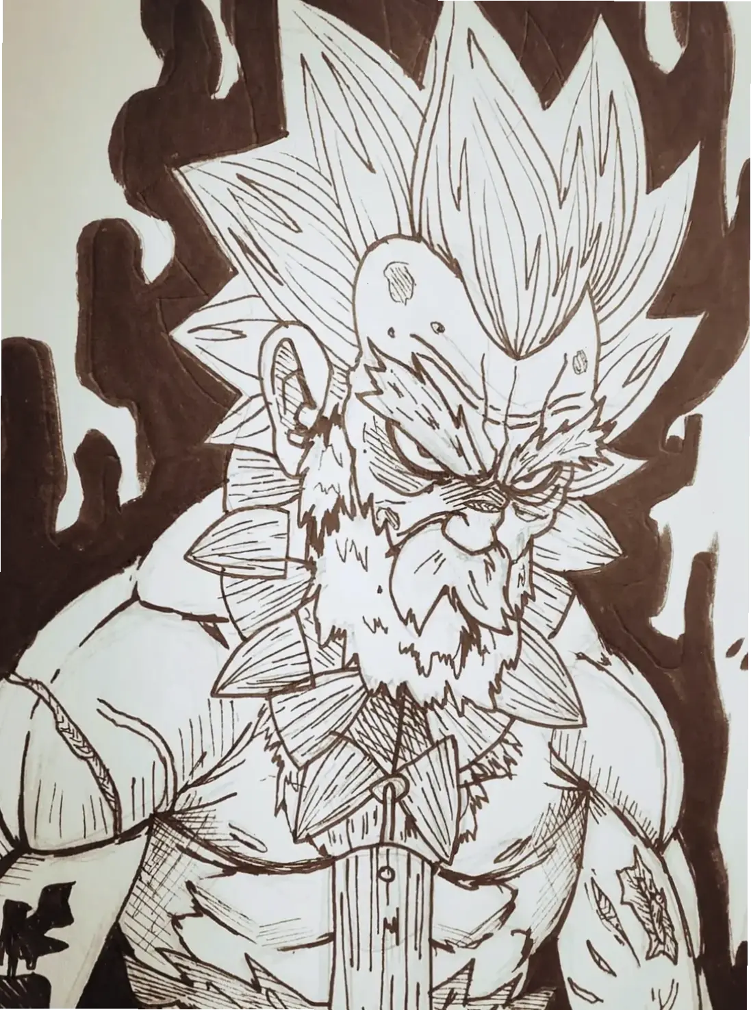 King Vegeta, vua của hành tinh Vegeta, cha của hoàng tử mạnh mẽ trong lịch sử Saiyan.
