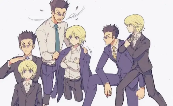 Kurapika and Leorio: Hành trình cùng nhau, từ bạn bè đến chiến binh, câu chuyện cảm xúc trong Hunter x Hunter.